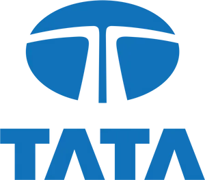 Tata Group Logo Blue Background PNG Image