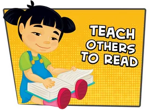 Teach Others To Read Cartoon Child PNG