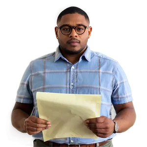 Teacher With Exam Papers PNG Cjs51 PNG