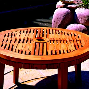 Teak Outdoor Table Png Amn39 PNG Image