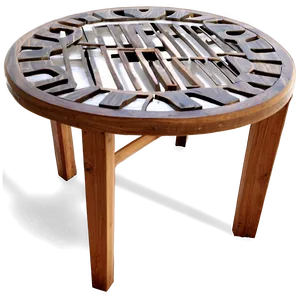 Teak Outdoor Table Png Txk7 PNG Image