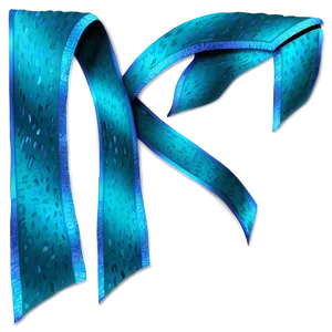 Teal Awareness Ribbon Art Png Ruk PNG Image