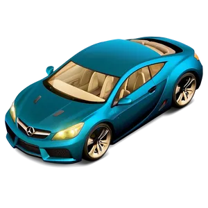 Teal Blue Car Mockup Png Ohg60 PNG Image