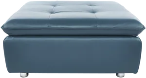 Teal Ottoman Furniture Piece PNG Image