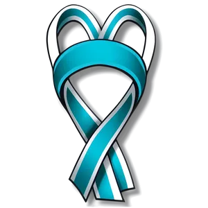 Teal Ribbon Awareness Symbol Png Agl PNG Image