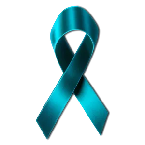 Teal Ribbon Awareness Symbol Png Pcf63 PNG Image