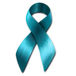 Teal Ribbon With Shadow Png Ttf19 PNG Image