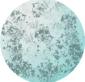 Teal Toned Moon Surface PNG Image