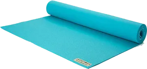 Teal Yoga Mat Unrolled PNG Image