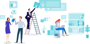 Team Collaboration Concept PNG