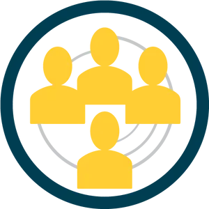 Teamwork Connection Icon PNG Image