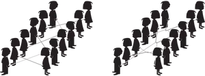 Teamwork Connection Patterns PNG