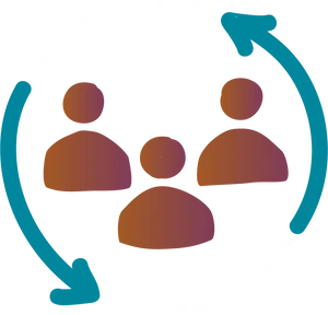 Teamwork Cycle Graphic PNG Image