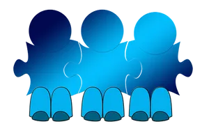 Teamwork Puzzle Pieces Graphic PNG
