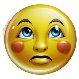 Tearful Emoji Graphic Png 40 PNG Image