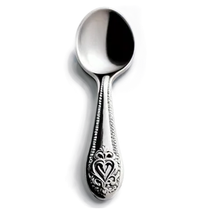 Teaspoon With Heart Detail Png 2 PNG Image