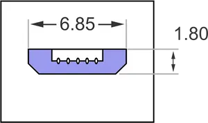 Technical Drawing Spring Dimensions PNG Image