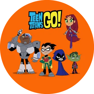 Teen Titans Go Animated Characters PNG Image