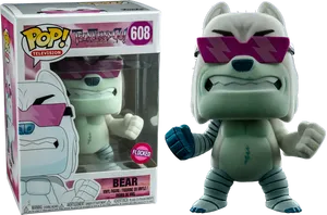 Teen Titans Go Flocked Bear Funko Pop PNG Image