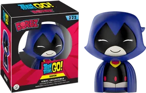 Teen Titans Go Raven Dorbz Figure PNG Image