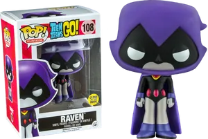 Teen Titans Go Raven Funko Pop PNG Image