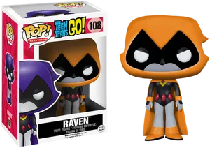 Teen Titans Go Raven Funko Pop PNG Image