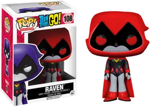 Teen Titans Go Raven Funko Pop PNG Image