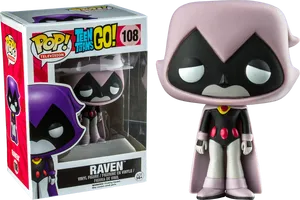 Teen Titans Go Raven Funko Pop PNG Image