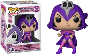 Teen Titans Go Raven Funko Pop PNG Image