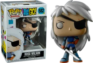 Teen Titans Go Rose Wilson Funko Pop PNG Image