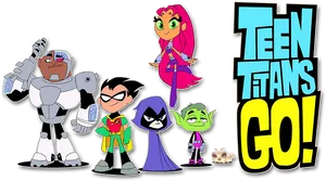 Teen Titans Go Team Portrait PNG Image