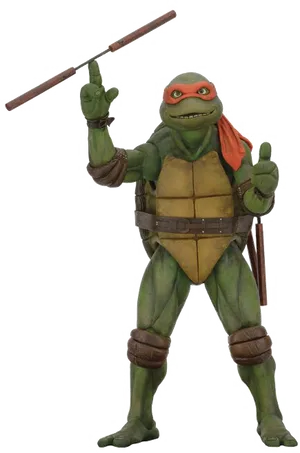 Teenage Mutant Ninja Turtle With Bo Staff PNG Image