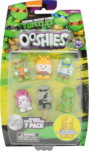 Teenage Mutant Ninja Turtles Ooshies Pack PNG Image