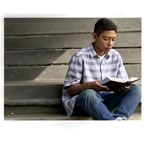 Teenager Studying Png Qcl39 PNG Image