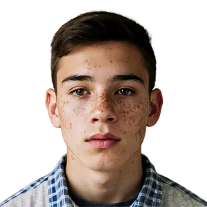 Teenager With Freckles Png Qid PNG Image