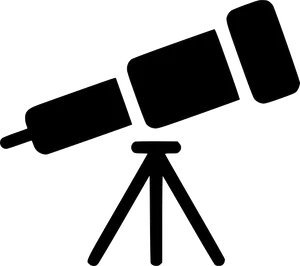 Telescope Silhouette PNG Image