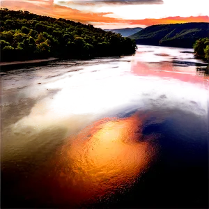 Tennessee River Sunset Png 95 PNG Image