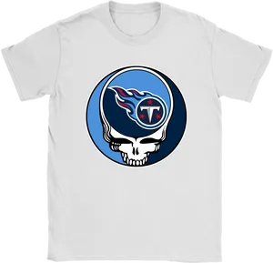 Tennessee Skull Logo T Shirt Design PNG Image