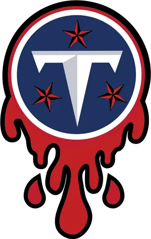 Tennessee Titans Melting Logo PNG Image