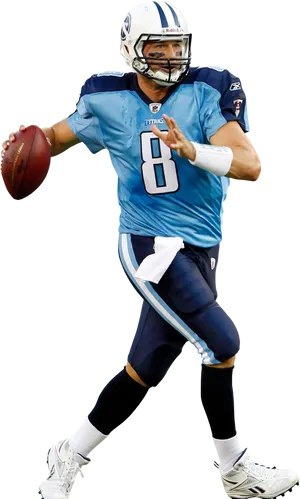 Tennessee Titans Quarterback Action Pose PNG Image