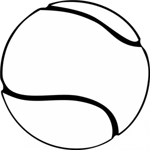 Tennis Ball Sketch Art PNG Image