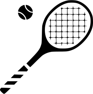 Tennis Racketand Ball Icon PNG Image