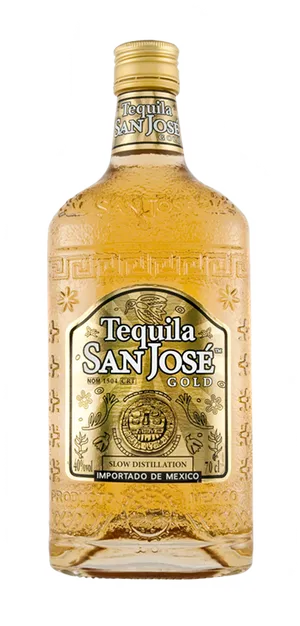 Tequila San Jose Gold Bottle PNG Image