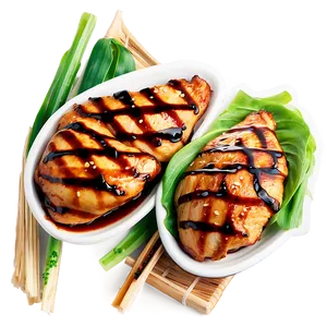 Teriyaki Grilled Chicken Png Khk PNG Image