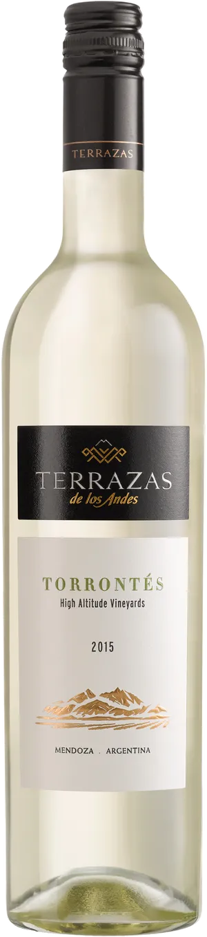 Terrazasde Los Andes Torrontes White Wine Bottle2015 PNG Image