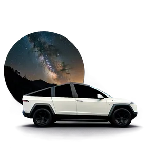 Tesla Cybertruck Under The Stars Png Sej12 PNG Image