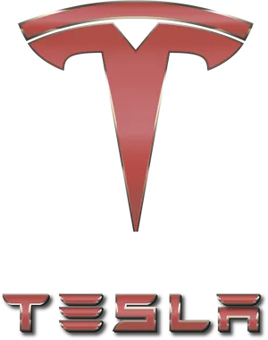 Tesla Logo Redand Black PNG Image