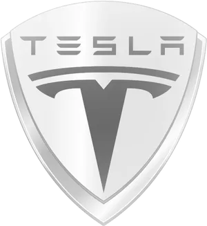 Tesla Logo Shield Design PNG Image