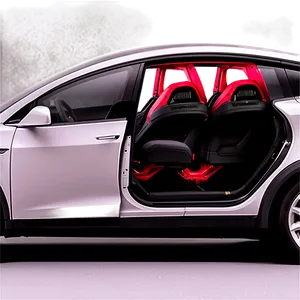 Tesla Model Y With Falcon Doors Open Png 45 PNG Image