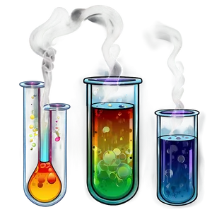 Test Tubes With Smoke Png Wgm6 PNG Image